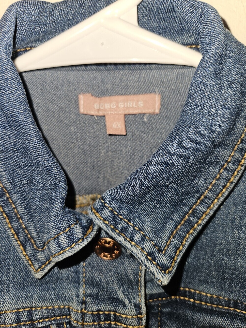 BCBG Girls Girls Jean Vest Size 6x - Picture 3 of 13
